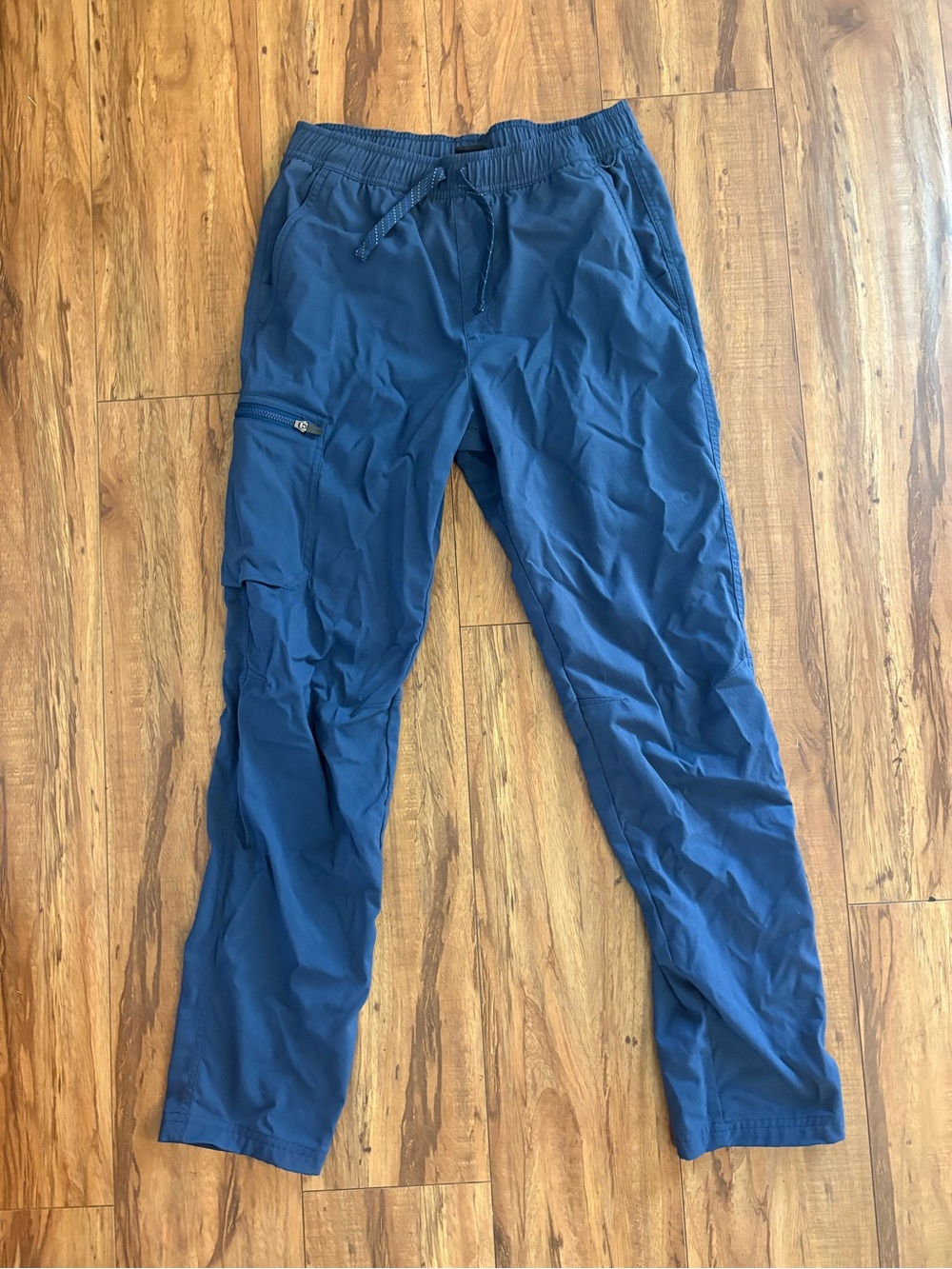 REI Navy Drawstring Kids Cargo Joggers